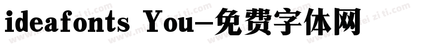 ideafonts You字体转换
